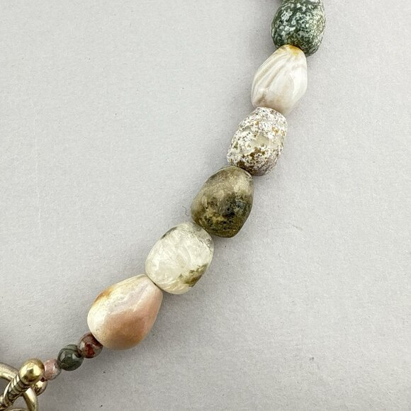 Carolyn Pollack Necklace Reversible Rio Blanco Jasper Multi Stone 925 QVC Box - Picture 12 of 16